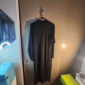 Forever 21 black dress with sheer sleeves size 1x